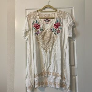 Johnny Was Embroidered Blouse